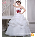 Puffy Ballkleid mehrschichtige Spitze appliques preiswerten Großverkauf-Hochzeitskleid